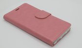 Xssive Hoesje Voor Huawei P9 Boek Hoesje Book Case Licht Roze Soft Pink