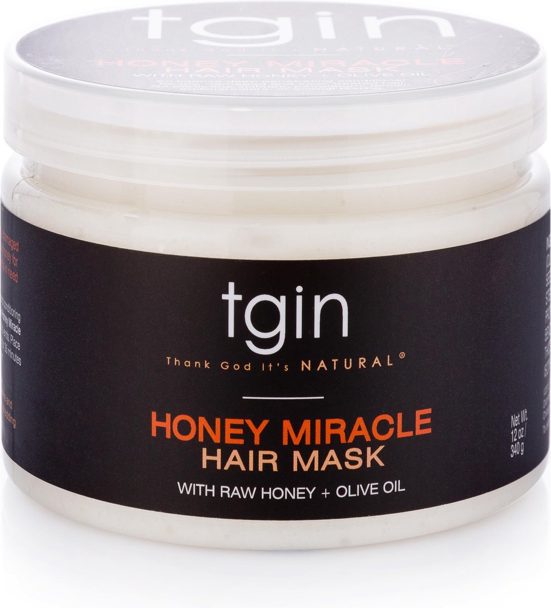 Tgin Honey Miracle Hair Mask 340ml haarmasker Unisex
