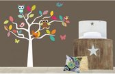 Lapjesboom stam donker bruin - Muursticker