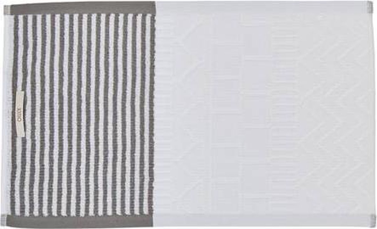 Oilily Silver Lining - Gastendoek - 30x50 cm - Grijs