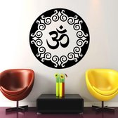 3D Sticker Decoratie Yoga Muurtattoo Vinyl Verwijderbare Art Home Decor Woonkamer Muursticker Mandala Indiase religieuze symbool - M