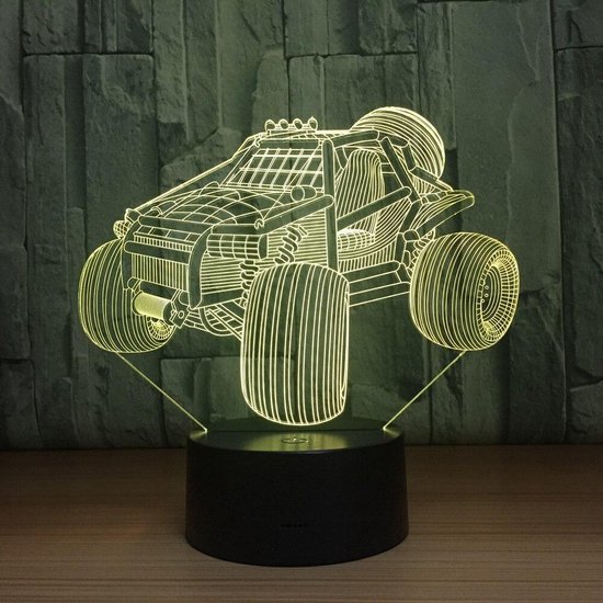 Yamaha 3D LED Illusie Nachtlampje Touch Lamp Motorfiets Cross Nachtlampje Gift Idee Kerst Verjaardag Jongen Meisje Nachtlamp voor Kinderen of
