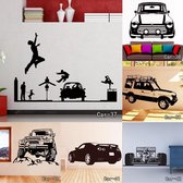 3D Sticker Decoratie Modern Interieur Luxe Auto van 12 soorten Muursticker Vinyl Zelfklevende Transport Muurtattoo Voor Sofa Achtergrond Living Roo - Car41 / Large