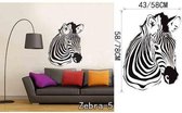 3D Sticker Decoratie DIY Zebra Adesivo De Parede Animal Vinyl Decals DIY Wall Stickers Abstract Art Murals Zoo Home Decor Removable Wall Paper - Zebra5 / Large