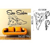 3D Sticker Decoratie Schoonheidssalon Spa Nagel Schoonheidssalon Muurstickers Vinyl zelfklevende stickers Home Decor Meisjes Massage Muurstickers voor Spa Shop - Salon56 / L