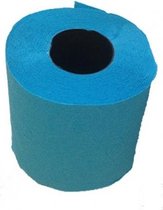 2x Turquoise toiletpapier rol 140 vellen - Turquoise blauw thema feestartikelen decoratie - WC-papier/pleepapier