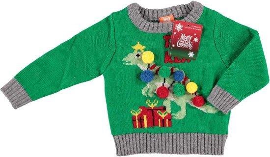 Afdeling opslaan Noodlottig Foute Baby kersttrui 3D Kerstman tRee Rex maat 56/62 | bol.com