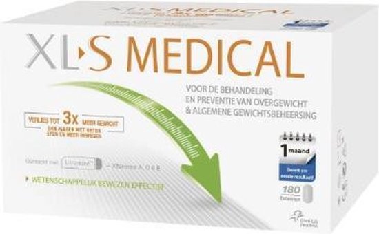 XL-S Medical Vetbinder Afslanksupplement - 180 tabletten - Eetlustremmer - XL-medo