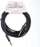MUSIC STORE Instrument Cable Silent 6m (Black) - Gitaarkabel