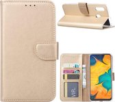 Xssive Hoesje voor Samsung Galaxy A20 - A30 - Book Case - Goud