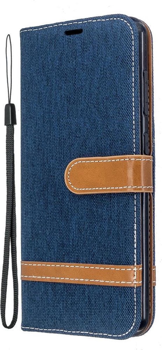 Denim Book Case - Geschikt voor Nokia 6.2 / 7.2 Hoesje - Blauw