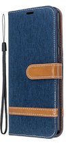 Denim Book Case - Geschikt voor Nokia 6.2 / 7.2 Hoesje - Blauw