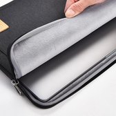 Laptoptas geschikt voor Toshiba Tecra laptop sleeve - Waterafstotend Polyester met extra opbergvak - 14 inch - Zwart