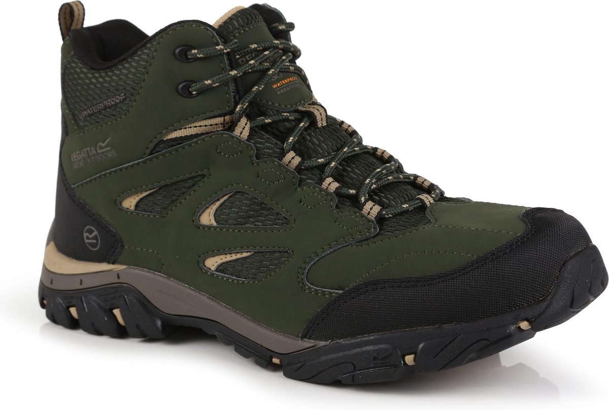 Regatta Holcombe Iep Mid wandelschoenen groen beige