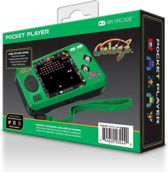 My Arcade Galaga Pocket Player Pro - productfoto