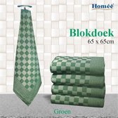 Theedoek blok Groen 65x65 (per 6 stuks)