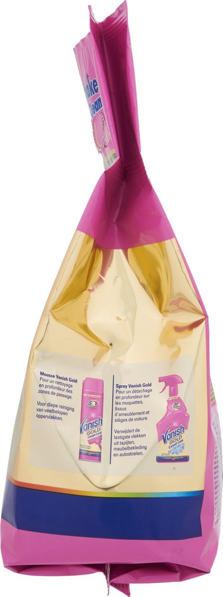 Vanish GOLD Power Clean&Fresh Détachant en poudre (750 g) pour grandes  surfaces (tapis) - Élimine mauvaises odeurs, poussière et saleté