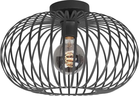 Plafondlamp Bolato Zwart 40cm | bol