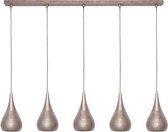 Hanglamp Kegel Vintage Old Silver 5 Lichts