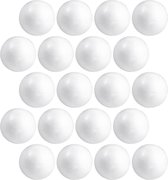 20x Hobby / DIY boule de polystyrène / sphère 5 cm - Fabrication de boules de Noël - Fabrication de matériaux de base / matériel de loisir