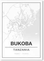 Poster/plattegrond BUKOBA - 30x40cm
