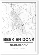 Poster/plattegrond BEEKDONK - A4