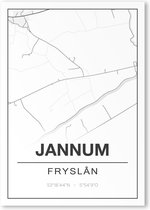 Poster/plattegrond JANNUM - A4