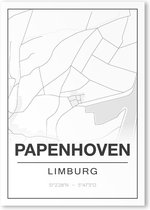 Poster/plattegrond PAPENHOVEN - 30x40cm