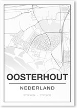 Poster/plattegrond OOSTERHOUT (G) - A4