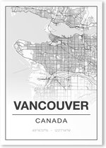 Poster/plattegrond VANCOUVER - 30x40cm