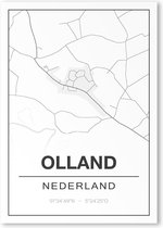 Poster/plattegrond OLLAND - A4