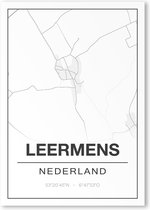 Poster/plattegrond LEERMENS - A4