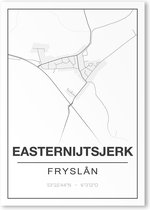 Poster/plattegrond EASTERNIJTSJERK - A4