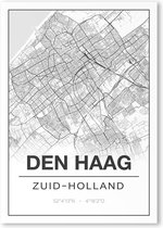 Poster/plattegrond DENHAAG - A4