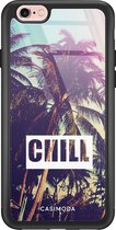 iPhone 6/6s hoesje glass - Chill | Apple iPhone 6/6s case | Hardcase backcover zwart