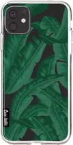 Casetastic Apple iPhone 11 Hoesje - Softcover Hoesje met Design - Banana Leaves Print