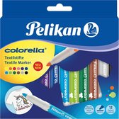 Pelikan Colorella Textile permanente marker Multi kleuren 12 stuk(s)