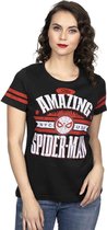 Marvel Spiderman Dames Tshirt -XXL- Amazing Girl Zwart