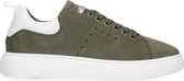 Sacha - Heren - Groene nubuck sneakers - Maat 42