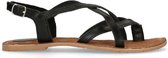 Sacha - Dames - Zwarte sandalen met gekruiste banden - Maat 38