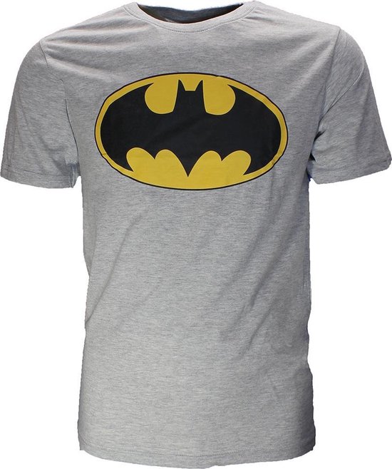 Buitensporig heilige Edele Batman Classic Logo T-Shirt Grijs- Officiële Merchandise | bol.com