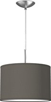 Home Sweet Home hanglamp Bling - verlichtingspendel Tube Deluxe inclusief lampenkap - lampenkap 30/30/20cm - pendel lengte 100 cm - geschikt voor E27 LED lamp - antraciet
