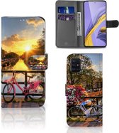 Geschikt voor Samsung Galaxy A51 Flip Cover Amsterdamse Grachten