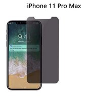 iPhone 11 Pro Max Privacy screenprotector Glass Anti Spy - van Bixb