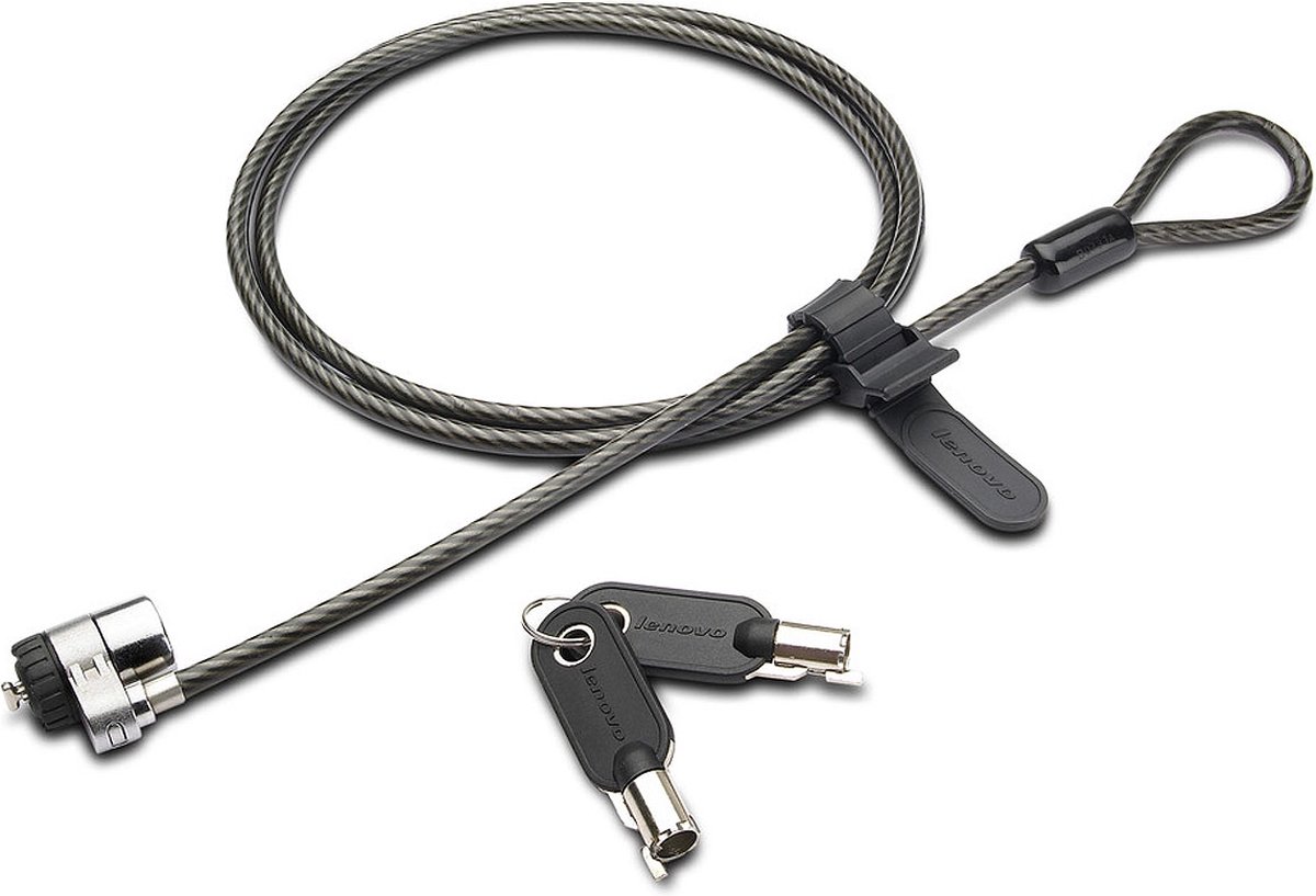 Lenovo Kensington MicroSaver Security Cable Lock kabelslot Zwart 1,8 m