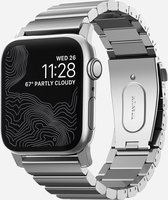 Nomad Titanium Horlogeband voor Apple Watch 45/44/42 mm - Zilver