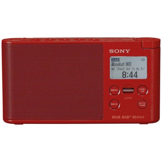 Sony XDR-S41D - DAB+ Radio - Rood - Sony
