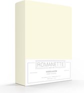 Drap-housse Romanette coton - Ivoire - Simple (200x220 cm)
