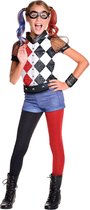 RUBIES UK - Harley Quinn Superhero Girls luxe kostuum voor meisjes - 98/104 (3-4 jaar) - Kinderkostuums