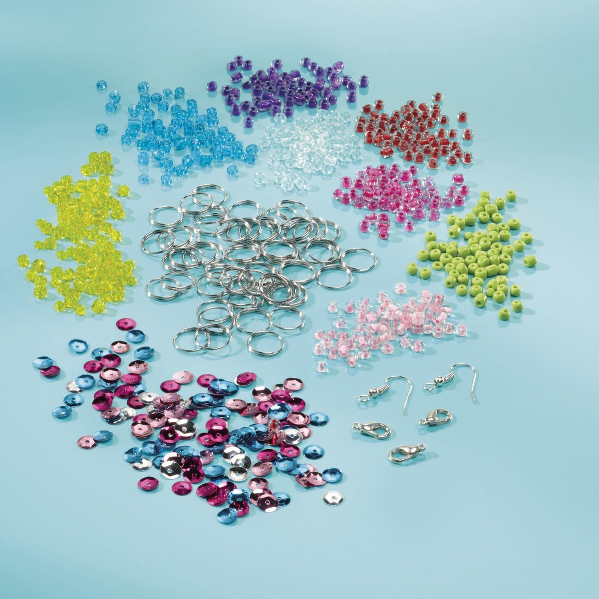 Totum Bling Rings armbandjes maken creatief speelgoed meisjes 1000+ kralen en ringetjes knutselen sieradenset - cadeautip — afbeelding 10